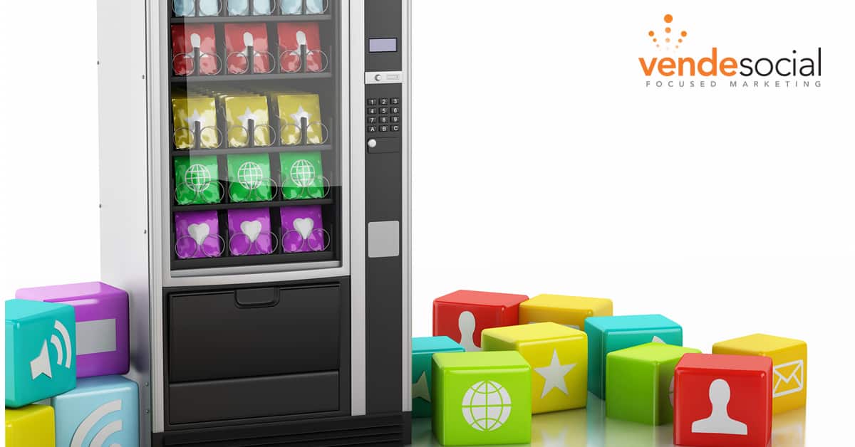 Illustrative example of social vending machine