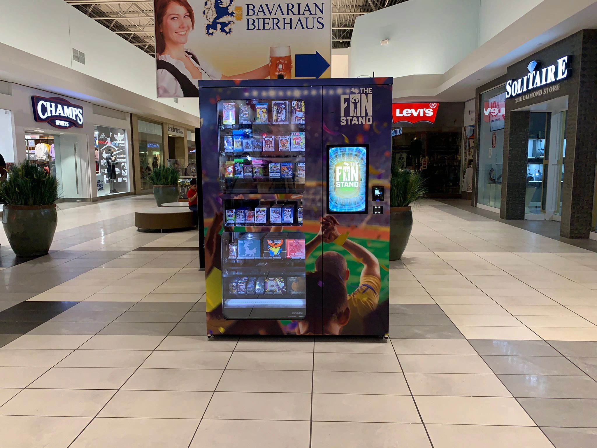 Illustrative example of sports card vending machine