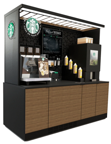Illustrative example of starbucks coffee vending machine