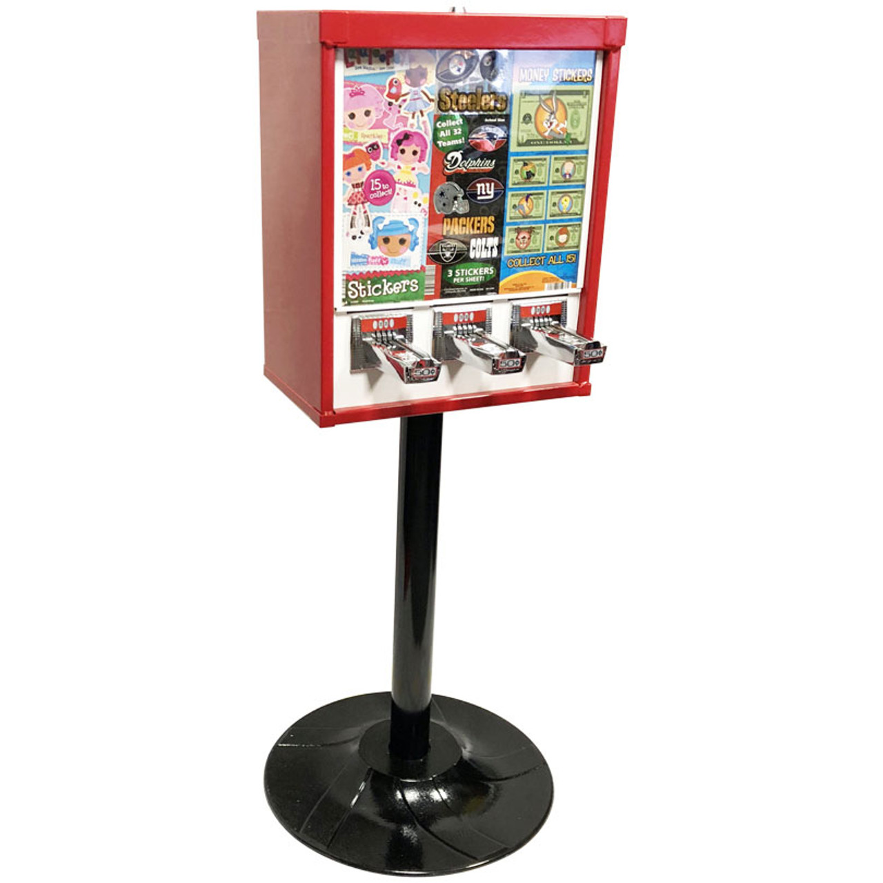 Illustrative example of sticker vending machines