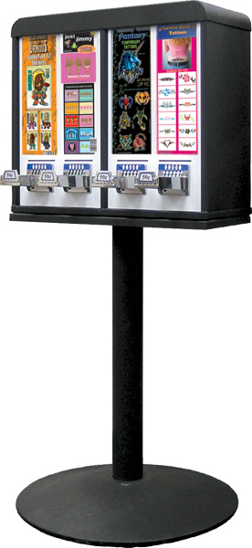 Illustrative example of sticker vending machines