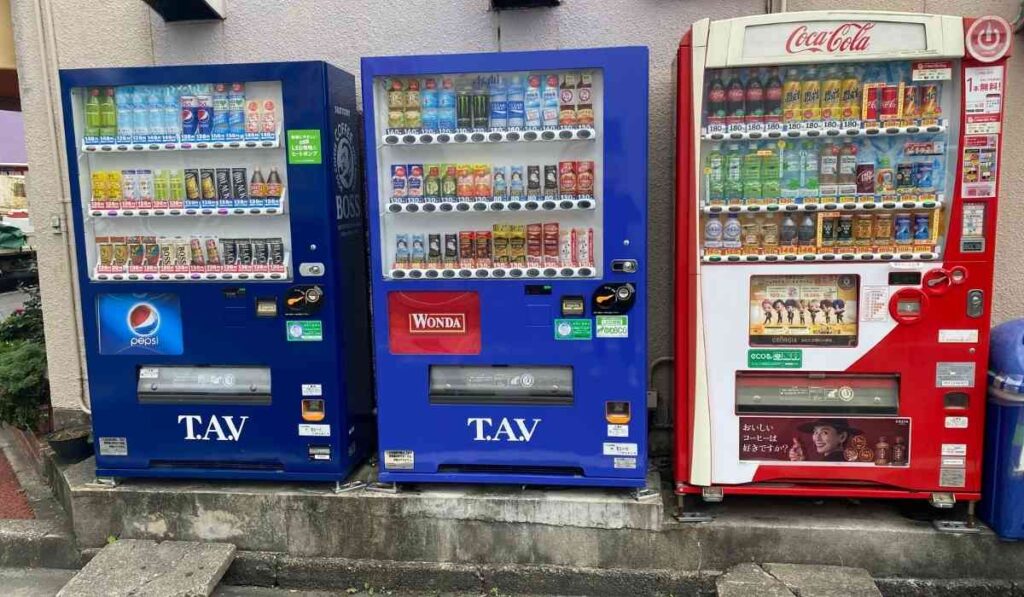 Illustrative example of strange vending machines in japan