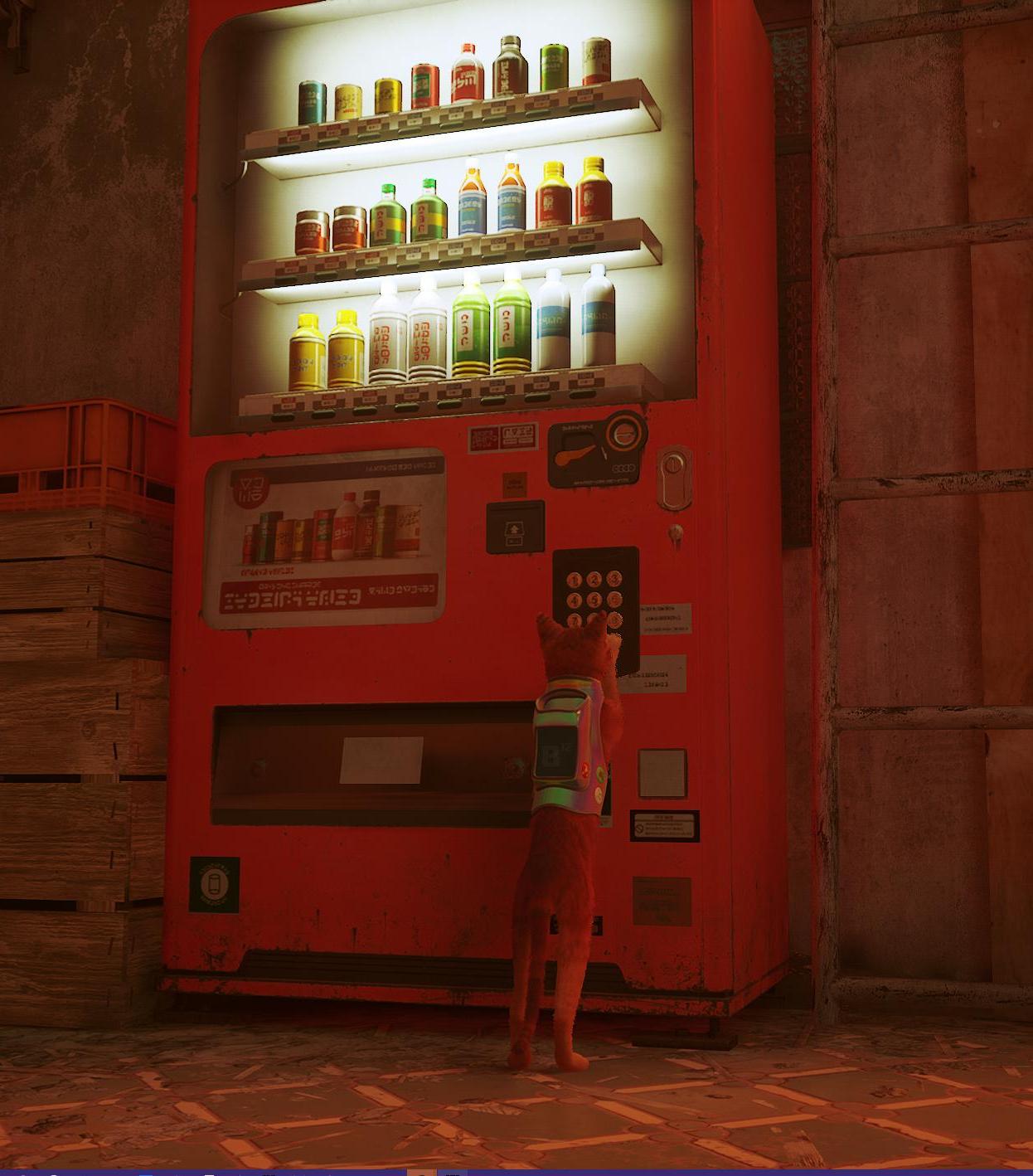 Illustrative example of stray vending machines