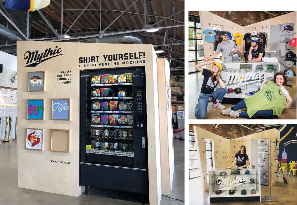 Illustrative example of t shirt vending machine