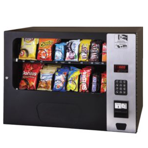 Illustrative example of table top snack vending machine