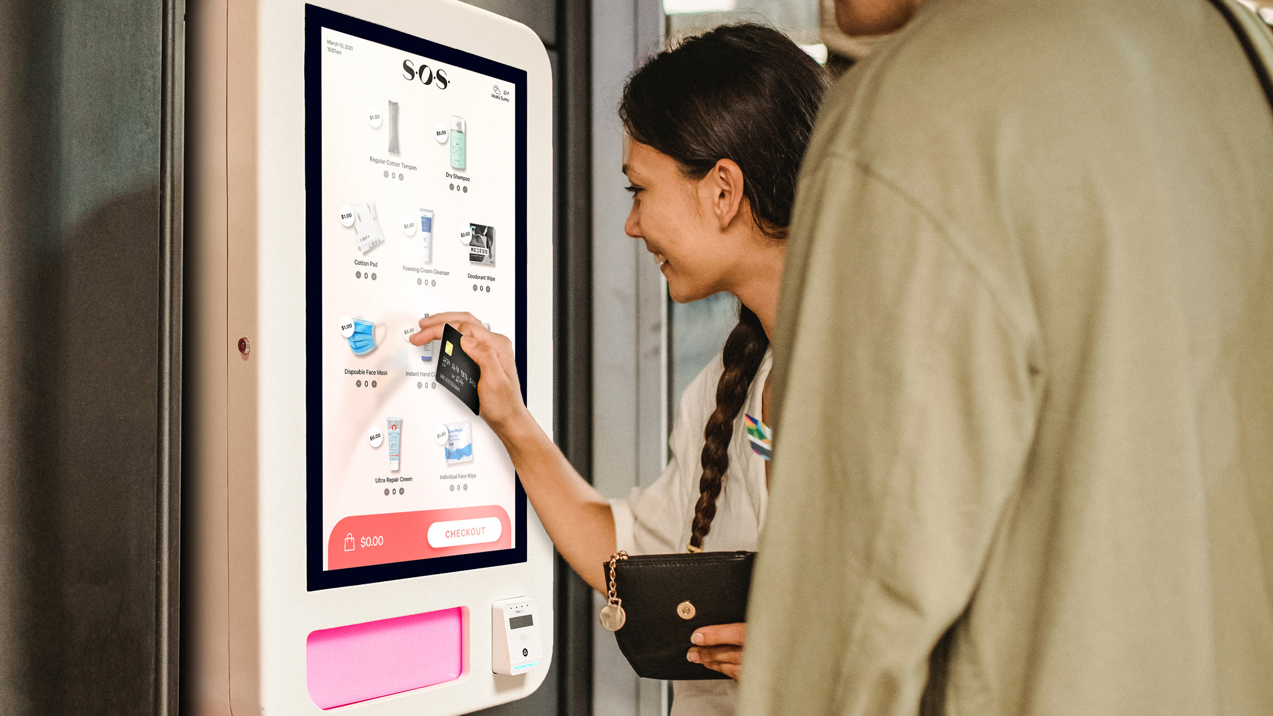 Illustrative example of tampon vending machine