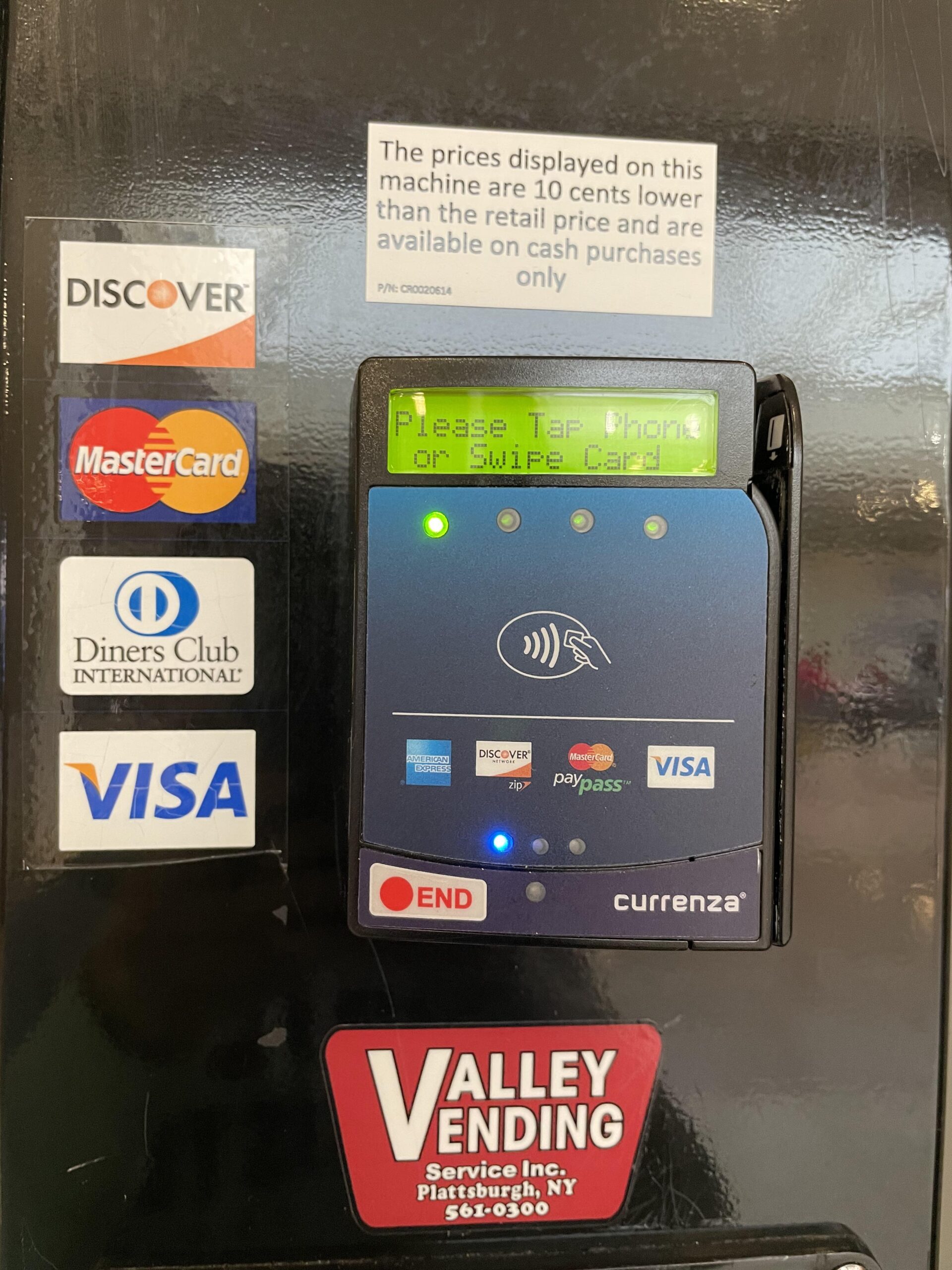 Illustrative example of tap vending machine