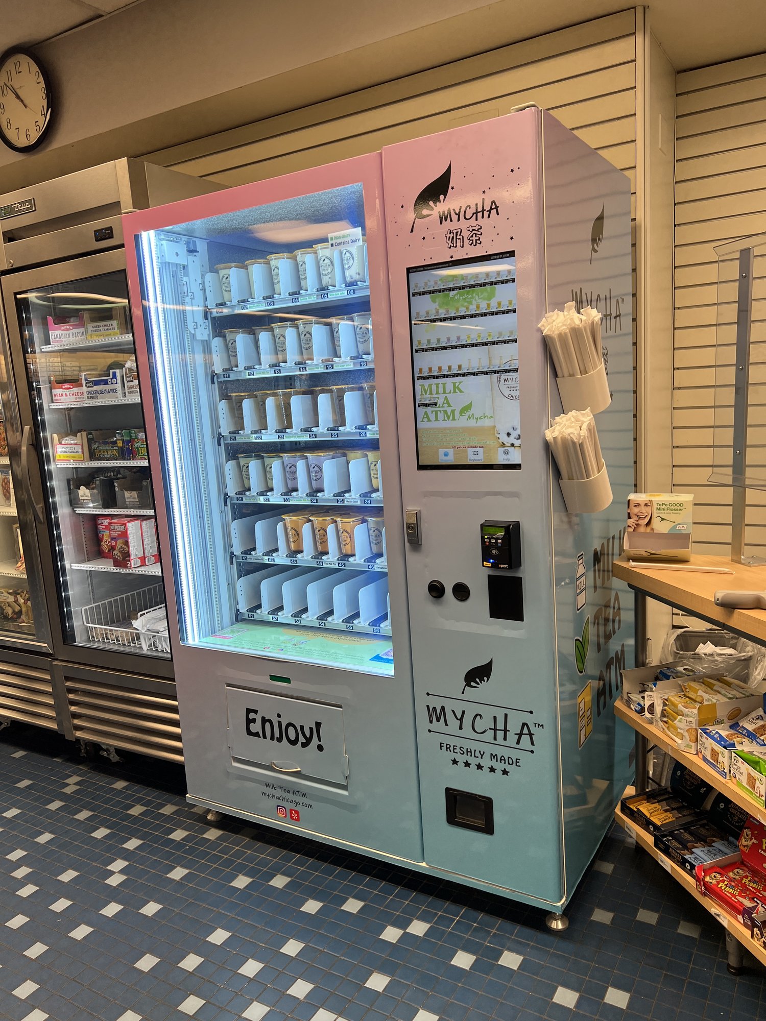 Illustrative example of tea vending machine