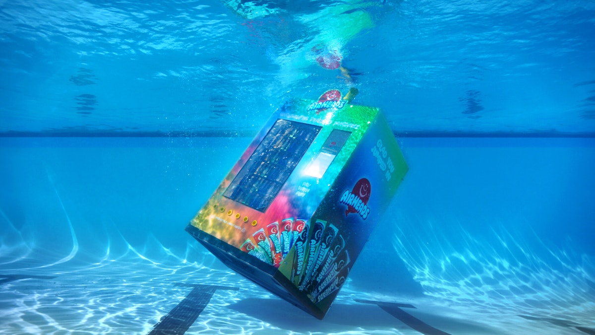 Illustrative example of underwater vending machine