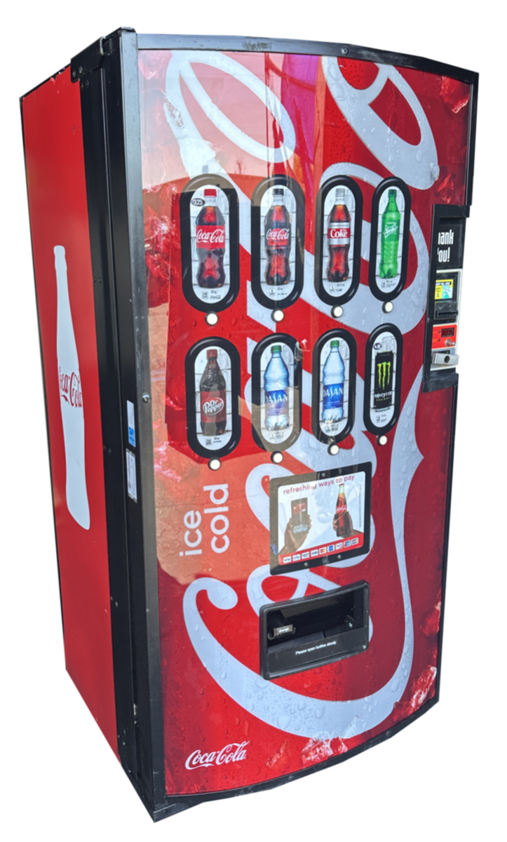 Illustrative example of used coke vending machine for sale