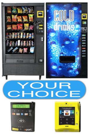 Illustrative example of used drink vending machines