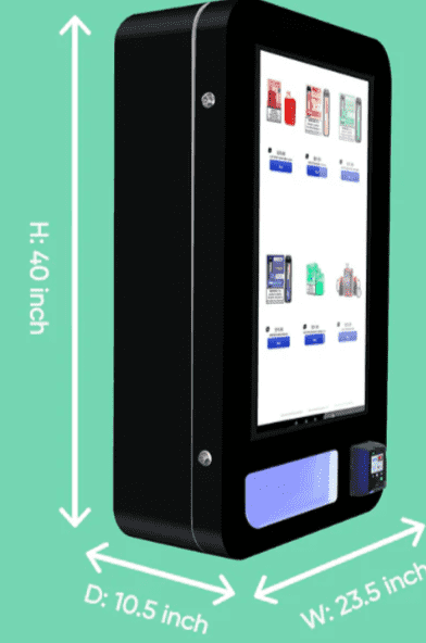Illustrative example of vape vending machine