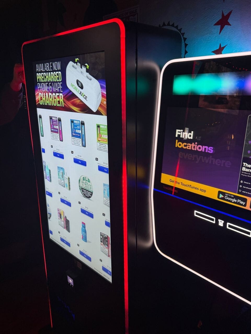 Illustrative example of vape vending machine near me