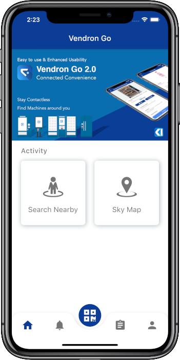 Illustrative example of vending machine app