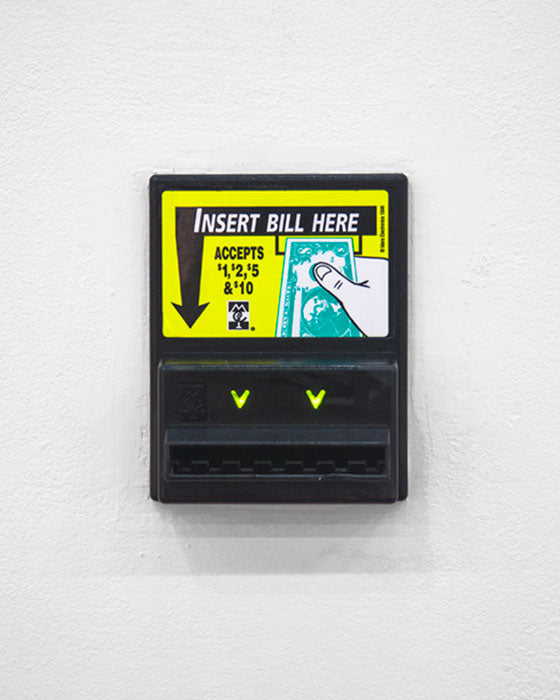 Illustrative example of vending machine bill acceptor