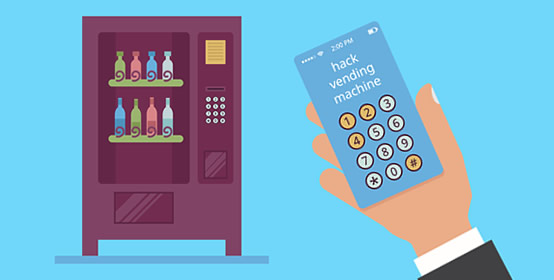 Illustrative example of vending machine cheat codes