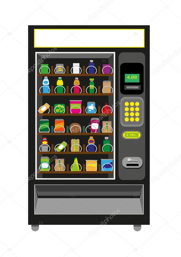 Illustrative example of vending machine clipart