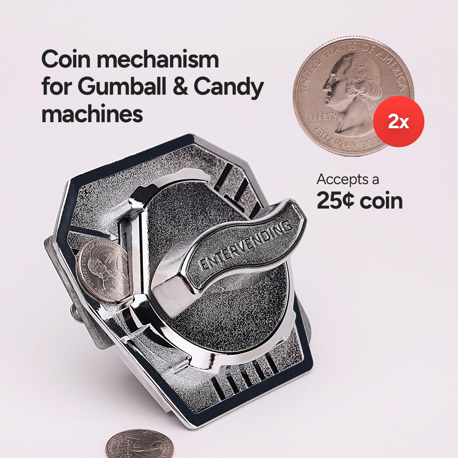 Illustrative example of vending machine coin mechanism