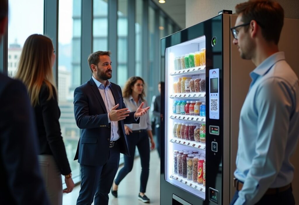 Illustrative example of vending machine conference