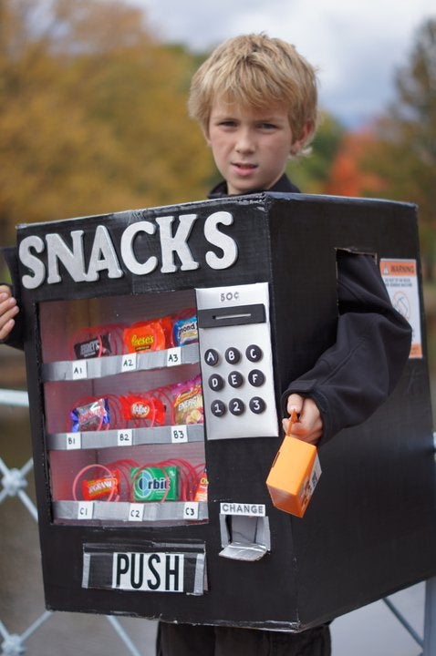 Illustrative example of vending machine costume