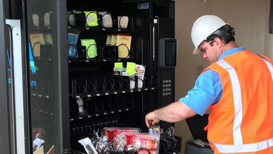 Illustrative example of vending machine engineer