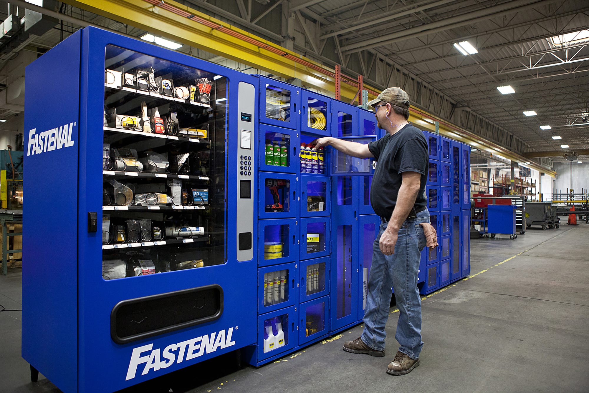 Illustrative example of vending machine engineer