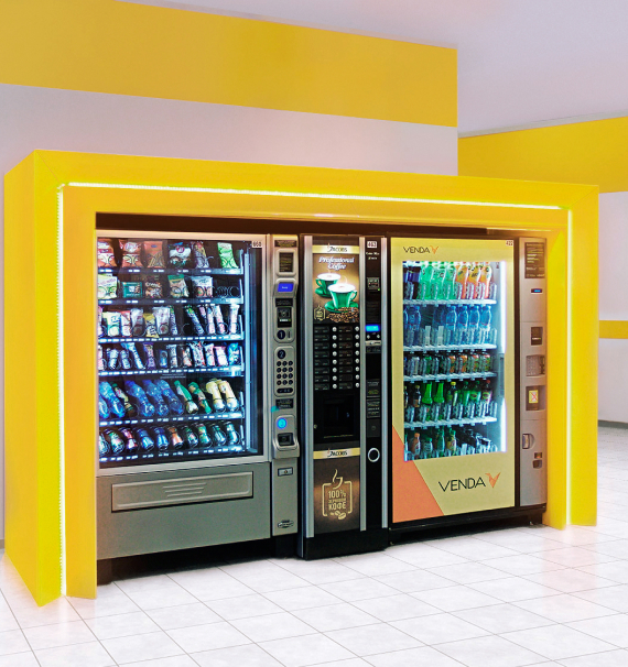 Illustrative example of vending machine for lease