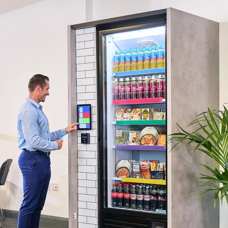 Illustrative example of vending machine fridge
