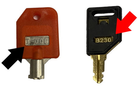 Illustrative example of vending machine key codes