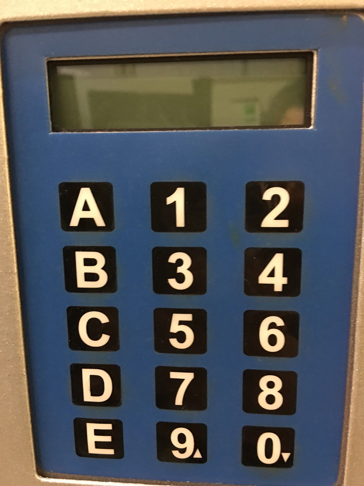 Illustrative example of vending machine keypad
