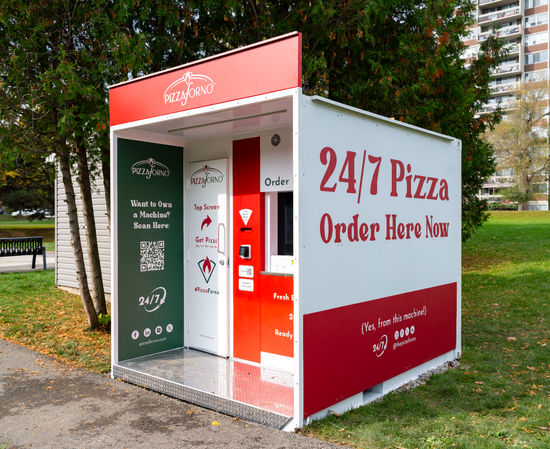 Illustrative example of vending machine locations for rent