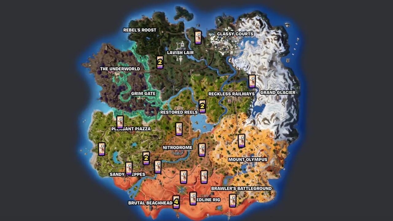 Illustrative example of vending machine locations fortnite chapter 5 season 3