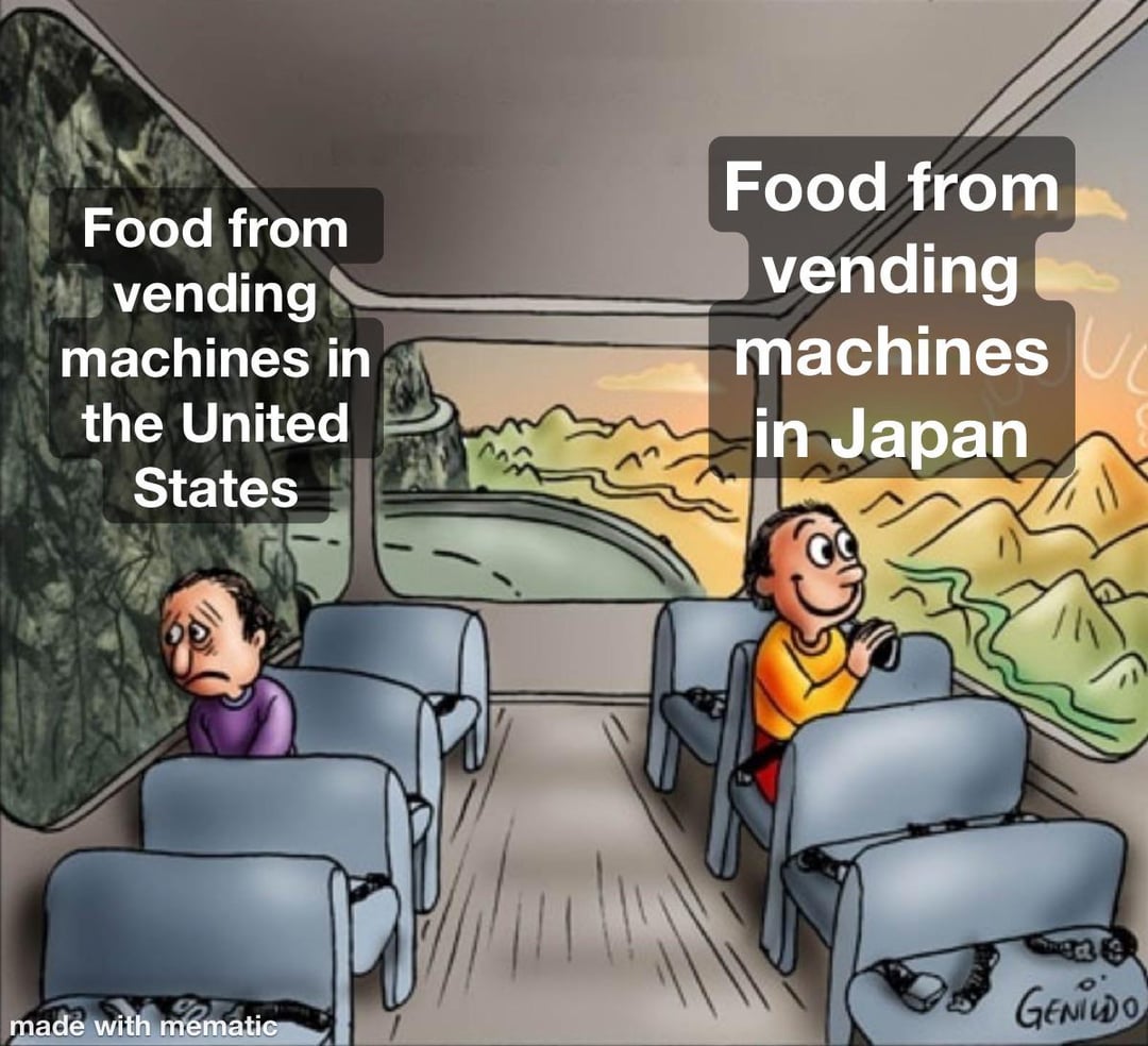Illustrative example of vending machine meme