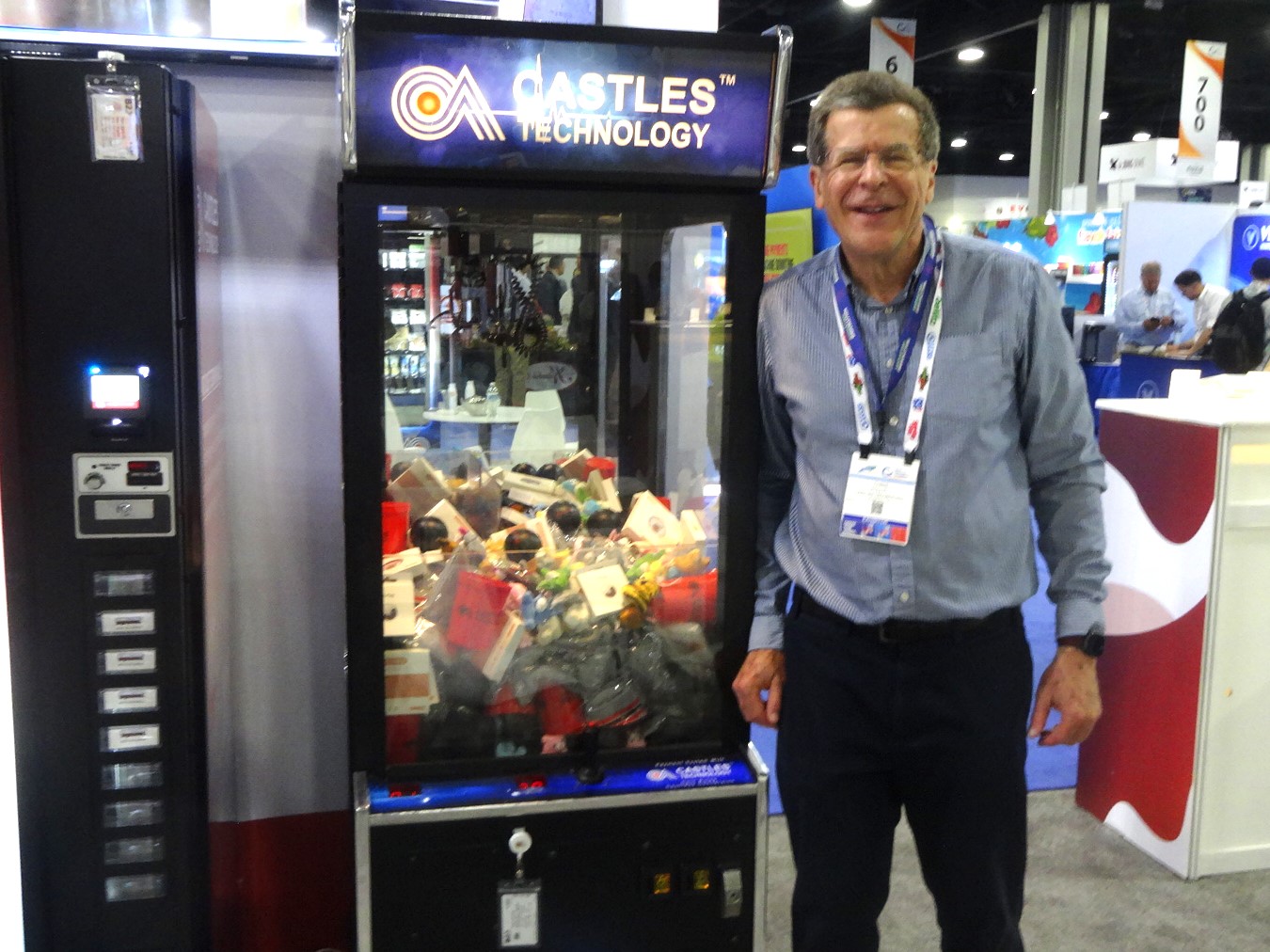 Illustrative example of vending machine operator conference