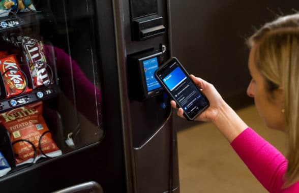 Illustrative example of vending machine payment
