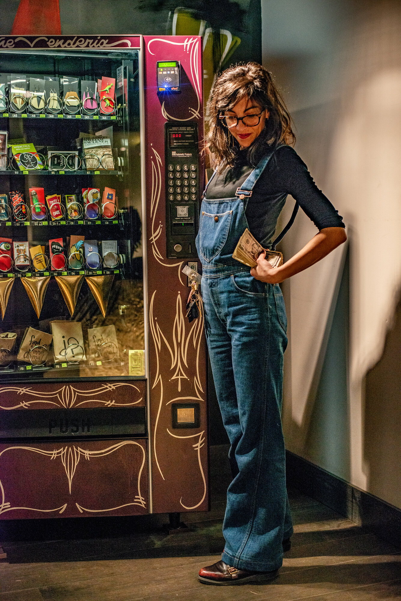 Illustrative example of vending machine photoshoot