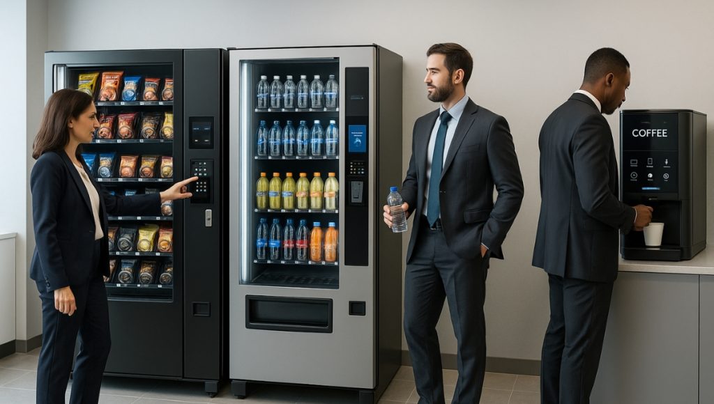 Illustrative example of vending machine placement services