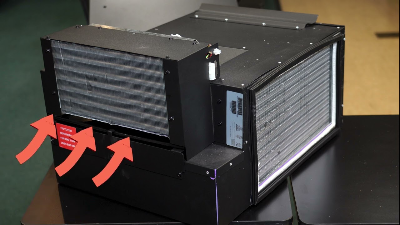 Illustrative example of vending machine refrigeration