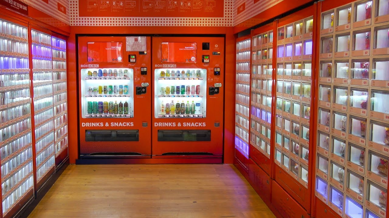 Illustrative example of vending machine restaurant