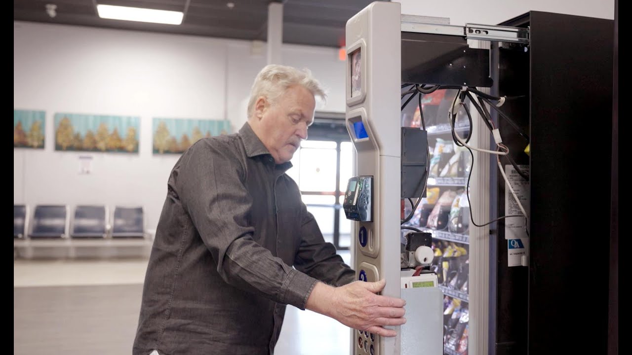 Illustrative example of vending machine technician