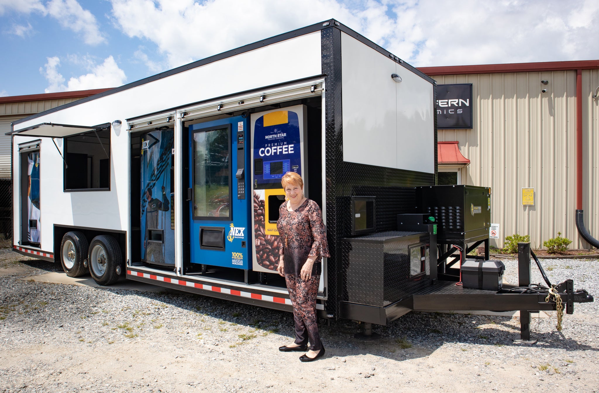 Illustrative example of vending machine trailer