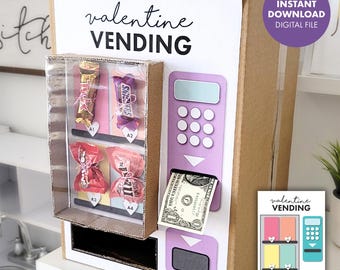 Illustrative example of vending machine valentine box