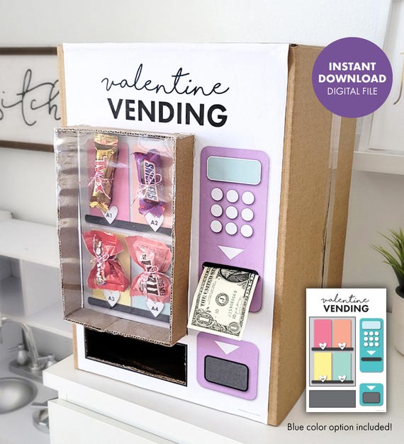 Illustrative example of vending machine valentine's day box