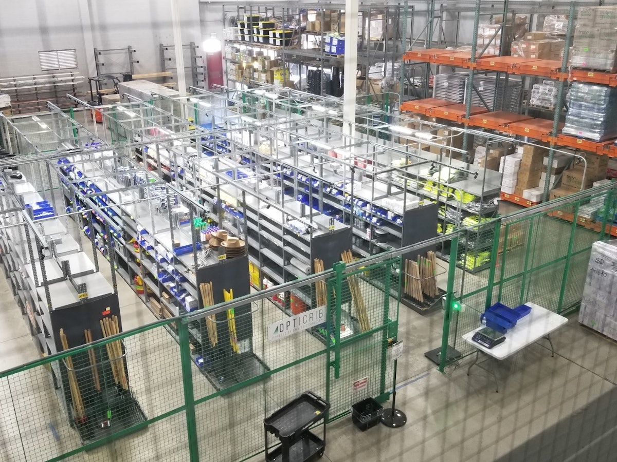 Illustrative example of vending machine warehouse