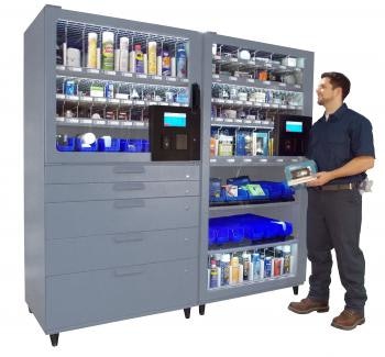 Illustrative example of vending machine warehouse