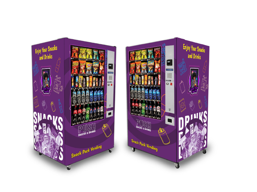 Illustrative example of vending machine wraps