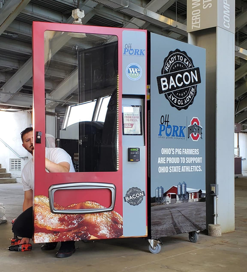 Illustrative example of vending machines for hire
