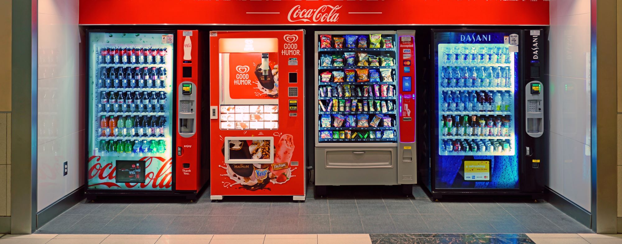 Illustrative example of vending machines for sale los angeles