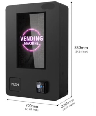 Illustrative example of vending machines for sale with card reader