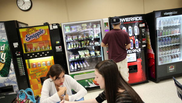 Illustrative example of vending machines in schools